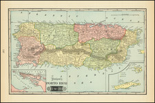 Puerto Rico Map By H.C. Tunison