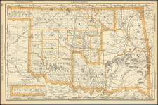 Oklahoma & Indian Territory Map By Rand McNally & Company