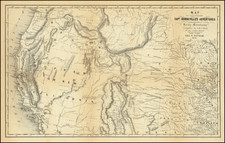 Nebraska, Southwest, Colorado, Utah, Rocky Mountains, Colorado, Montana, Utah, Wyoming, Pacific Northwest, Oregon and California Map By Joseph Hutchins Colton