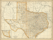 Texas Map By Rand McNally & Company