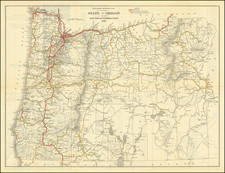 Oregon Map By Oregon State Highway Commission