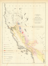 California Map By U.S. Pacific RR Survey