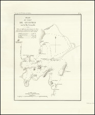 Plan Du Port De Guaymas sur la Mer Vermeille By Eugene Duflot De Mofras