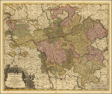 Süddeutschland Map By Gerard Valk