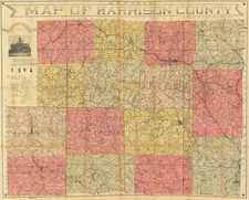 Ohio Map By W.F. Lemmon