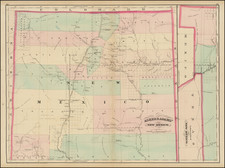 New Mexico Map By Asher  &  Adams
