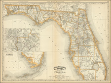 Florida Map By William Rand  &  Andrew McNally