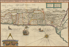 Holy Land Map By Jacobus Tirinus