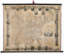 United States Map By William Chapin / Ensign, Bridgeman & Fanning