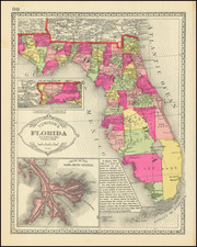 Florida Map By H.C. Tunison