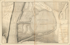 New York State and Canada Map By William G. Williams