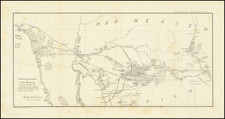 Arizona, New Mexico and California Map By U.S. War Department