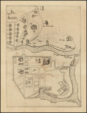 Jerusalem Map By Johann Bongars / Pietro Vesconte