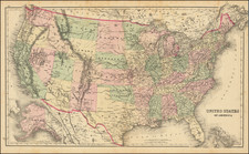 United States Map By O.W. Gray