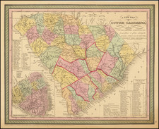 South Carolina Map By Thomas, Cowperthwait & Co.