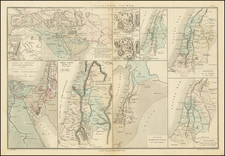 Holy Land Map By Eugene Belin