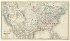 United States Map By Armand Le Chevalier