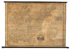United States and North America Map By Charles P. Varle / J.L. Woodbridge / Phelps & Ensign