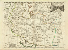 Central Asia & Caucasus, Middle East and Persia & Iraq Map By George Louis Le Rouge