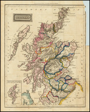 Scotland Map By W. & D. Lizars