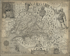 Mid-Atlantic, Delaware, South, Southeast and Virginia Map By John Smith