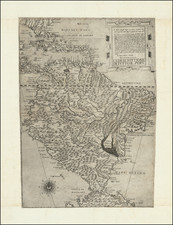 Florida, Caribbean, Central America and South America Map By Paolo Forlani