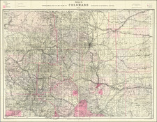 Nell's Topographical & Township Map of the State of Colorado.  Hamilton & Kendrick.  Denver, 1895. By Louis Nell