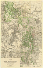 Rocky Mountains Map By Hoen & Co.