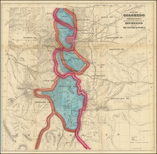 Map of Colorado Territory and Northern Portion of New Mexico Showing the System of Parcs. By William Gilpin