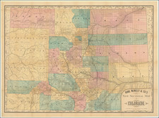 Rand McNally & Co.'s New Sectional Map of Colorado . . . 1880 By Rand McNally & Company