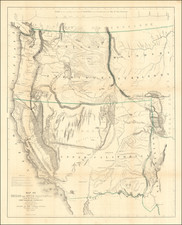 Southwest, Colorado, Utah, Nevada, Rocky Mountains, Colorado, Oregon, Washington and California Map By John Charles Fremont / Charles Preuss