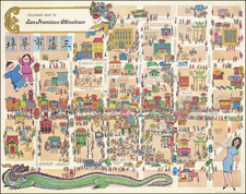 Souvenir Map of San Francisco Chinatown