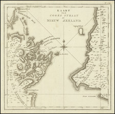 New Zealand Map By James Cook