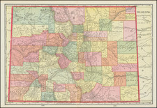 Colorado and Colorado Map By George F. Cram