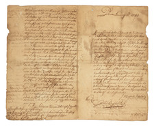 (Whaling Manuscript) [Native American whale fishermen sue over a whale they killed off Cape Cod, before the Massachusetts Court of Admiralty]
