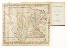 Minnesota, North Dakota, South Dakota and Rare Books Map By Joseph Hutchins Colton / Nathan Parker
