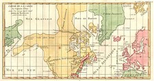 World, Atlantic Ocean, North America, Pacific and Canada Map By Denis Diderot / Didier Robert de Vaugondy