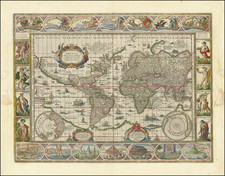 World Map By Willem Janszoon Blaeu