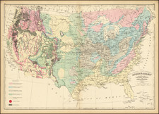 United States Map By Asher  &  Adams