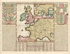 Europe, Europe and British Isles Map By Henri Chatelain