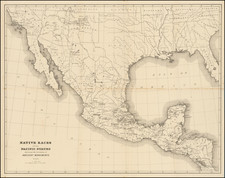 Southwest and Mexico Map By H.H. Bancroft & Company