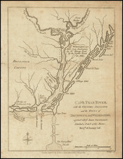 North Carolina and American Revolution Map By John Bew