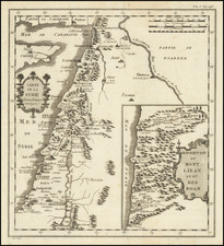 Holy Land Map By Claude-Auguste Berey