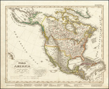 North America Map By Adolf Stieler