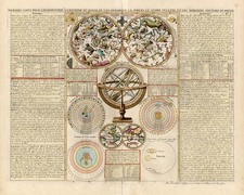 World, World, Celestial Maps and Curiosities Map By Henri Chatelain