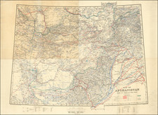 Central Asia & Caucasus Map By Topographical Depot, War Office