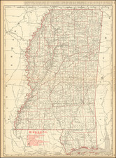 Mississippi Map By Rand McNally & Company