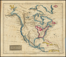 North America Map By W. & D. Lizars