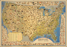 United States and Pictorial Maps Map By Ira Moss