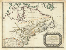 United States, Midwest, Canada and Eastern Canada Map By Nicolas Sanson